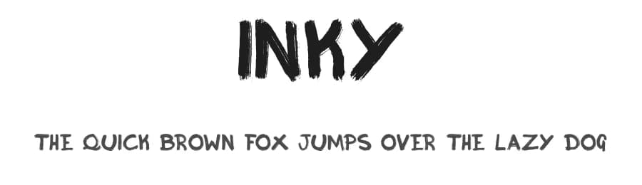 Inky by Bonez Designz — Script Handwritten Font