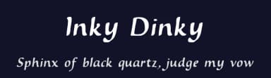Inky Dinky by CybaPee — Script Handwritten Font — thumbnail 2