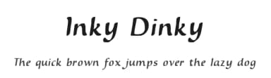 Inky Dinky by CybaPee — Script Handwritten Font — thumbnail 1