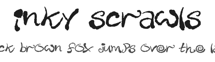 Inky Scrawls by Hawtpixel — Script Handwritten Font