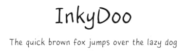 InkyDoo by JOEBOB graphics — Script Handwritten Font — thumbnail 1