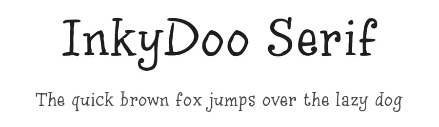 InkyDoo Serif by JOEBOB graphics — Script Handwritten Font
