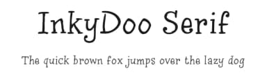 InkyDoo Serif by JOEBOB graphics — Script Handwritten Font — thumbnail 1