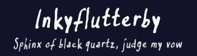 Inkyflutterby by FontPanda — Script Handwritten Font — thumbnail 2