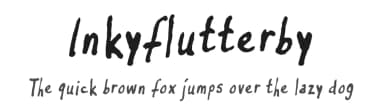 Inkyflutterby by FontPanda — Script Handwritten Font — thumbnail 1