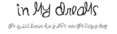 In My Dreams by Des Gomez — Script Handwritten Font — thumbnail 1