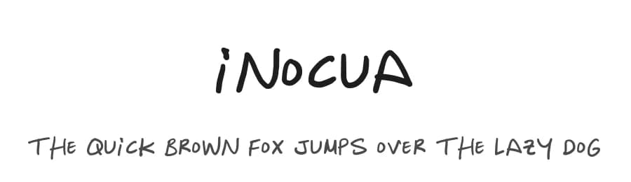 Inocua by Andres Benjumea — Script Handwritten Font