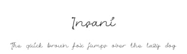Insani by Sutrisno Al Rasyid — Script Handwritten Font — thumbnail 1