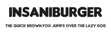 Insaniburger by Insanitype — Sans Serif Font — thumbnail 1
