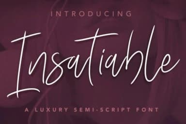 Insatiable Script Font by Digital Hustler — Script Handwritten Font — thumbnail 1
