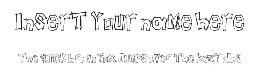 Insert your name here by Christopher Hansen — Script Handwritten Font