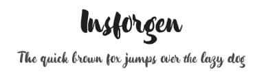 Insforgen by Aksoro 99 — Script Handwritten Font — thumbnail 1