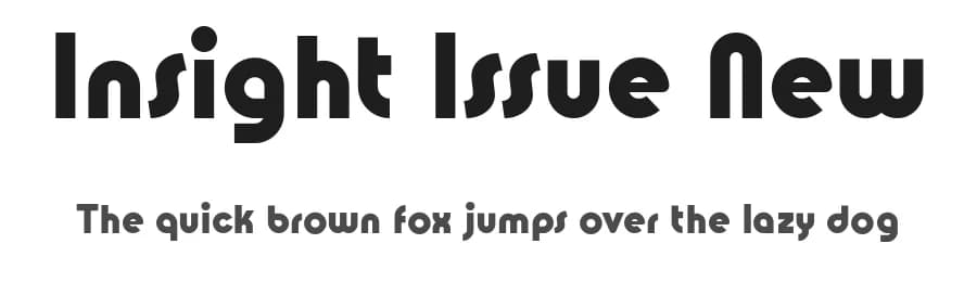 Insight Issue New by Galdino Otten Fonts — Sans Serif Font
