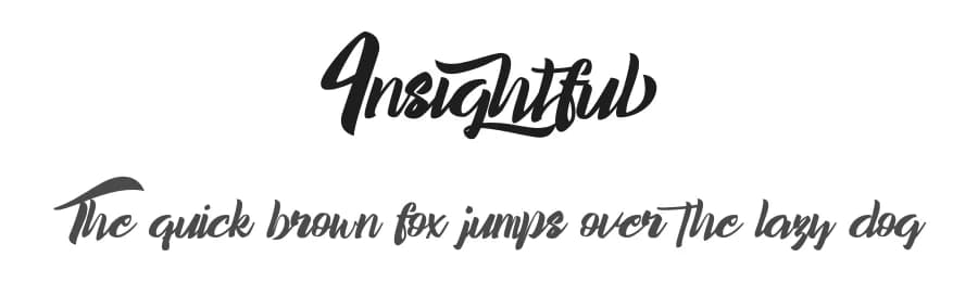 Insightful by Noah Type — Script Handwritten Font
