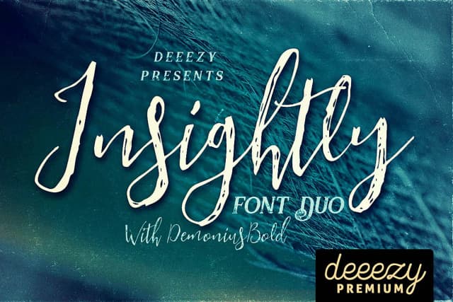 Insightly Font Duo Font by JumboDesign — Script Handwritten Font