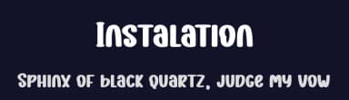 Instalation by Andi Moz — Script Handwritten Font — thumbnail 2