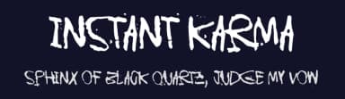 Instant Karma by Juha Korhonen — Script Handwritten Font — thumbnail 2
