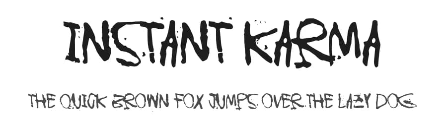 Instant Karma by Juha Korhonen — Script Handwritten Font