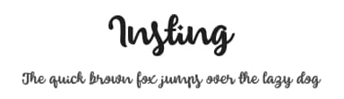 Insting by Zulfikar Ali — Script Handwritten Font — thumbnail 1