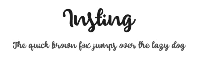 Insting by Zulfikar Ali — Script Handwritten Font