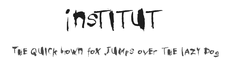 Institut by Michael Bulgrin — Script Handwritten Font