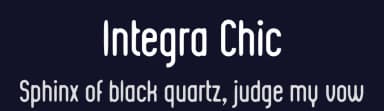 Integra Chic by Kustomtype — Sans Serif Font — thumbnail 2