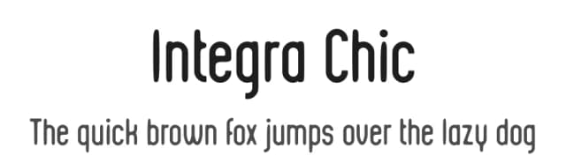 Integra Chic by Kustomtype — Sans Serif Font