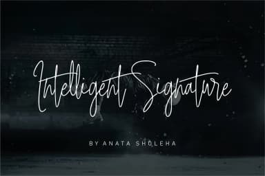 Intelligent Signature Font by anata.sholeha — Script Handwritten Font — thumbnail 1
