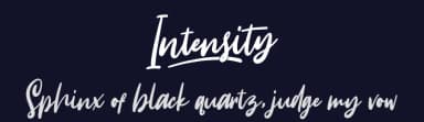 Intensity by Sarah Robbaniyyah — Script Handwritten Font — thumbnail 2