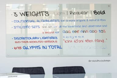 Interconnected Font by Roland Hüse Design — Script Handwritten Font — thumbnail 3