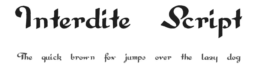 Interdite Script by Intellecta Design — Script Handwritten Font