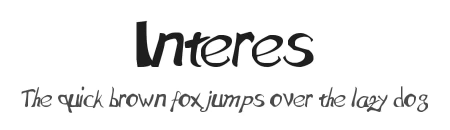 Interes by Ionut Husanu — Script Handwritten Font