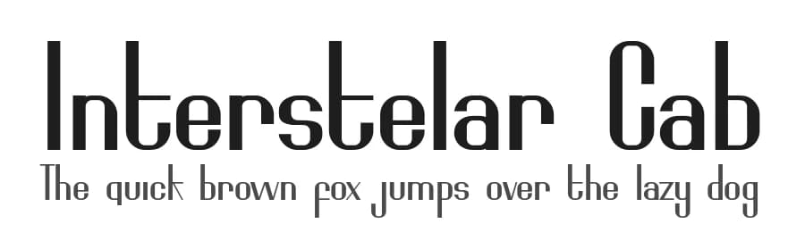 Interstelar Cab by Nariswari Creative — Sans Serif Font