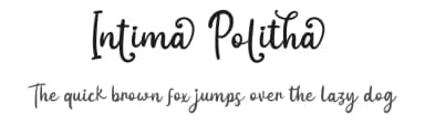 Intima Politha by Attype Studio — Script Handwritten Font — thumbnail 1