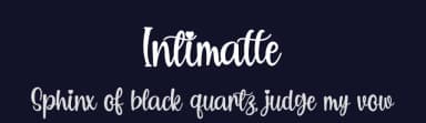 Intimatte by Supersemar Letter — Script Handwritten Font — thumbnail 2