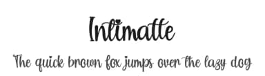 Intimatte by Supersemar Letter — Script Handwritten Font — thumbnail 1