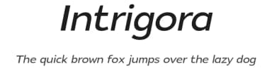 Intrigora by Aleksey Ryabov — Sans Serif Font — thumbnail 1