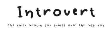 Introvert by Toko Laris Djaja — Script Handwritten Font — thumbnail 1