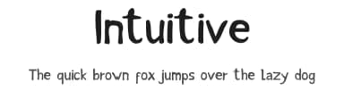 Intuitive by Bruno  de Souza Leão — Script Handwritten Font — thumbnail 1