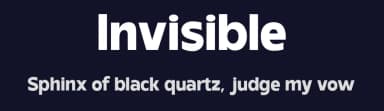 Invisible by Ronny Studio — Sans Serif Font — thumbnail 2