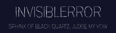 Invisiblerror by Juha Korhonen — Script Handwritten Font — thumbnail 2