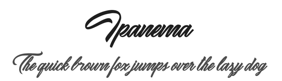 Ipanema by Billy Argel Fonts ® — Script Handwritten Font