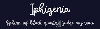 Iphigenia by Abdullah Daud — Script Handwritten Font — thumbnail 2