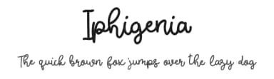 Iphigenia by Abdullah Daud — Script Handwritten Font — thumbnail 1