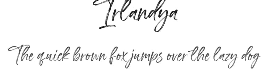 Irlandya by Geranium Space — Script Handwritten Font