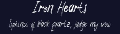 Iron Hearts by Daffa Syarif — Script Handwritten Font — thumbnail 2