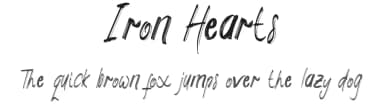 Iron Hearts by Daffa Syarif — Script Handwritten Font — thumbnail 1