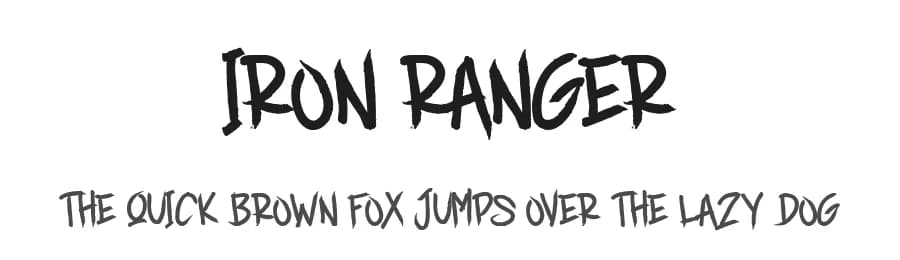Iron Ranger by AminMario — Script Handwritten Font