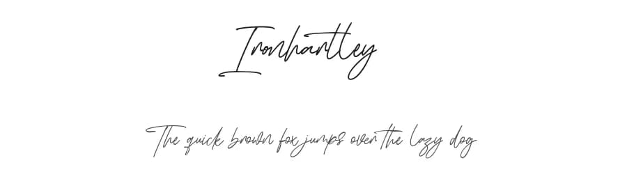 Ironhartley by Maulana Creative — Script Handwritten Font