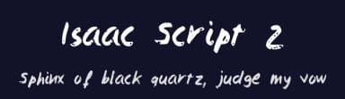 Isaac Script 2 by Isaac González — Script Handwritten Font — thumbnail 2